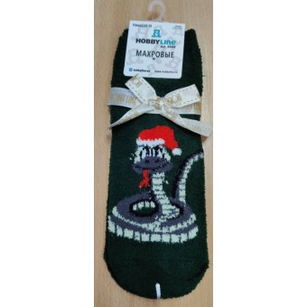 Нжмп2240-09 Носки жен. Hobby Line Змейка