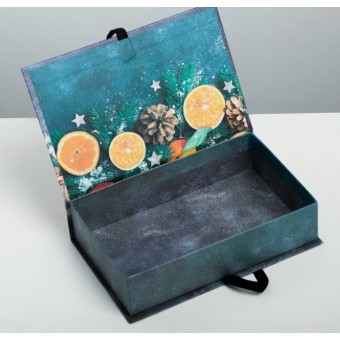 Коробка-книга Тепла и подарков в Новом году 20*12.5*5 4280322