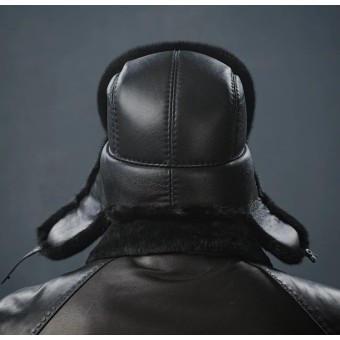 ушанка Globalfur кожа/норка