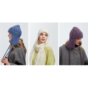 ушанка Dispacci 230118SC 59%шерсть альпака15%нейлон25%акрил1%спандекс