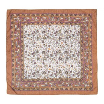 платок Rossini KC242 цветы коричн