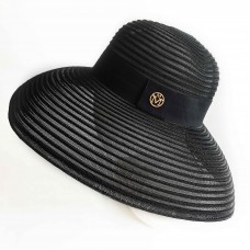 ж шляпа 39375-4 тесьма шифон черн (187024)