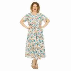 платье текстиль Rossini B 1283 283-4 бел/голуб (202415)